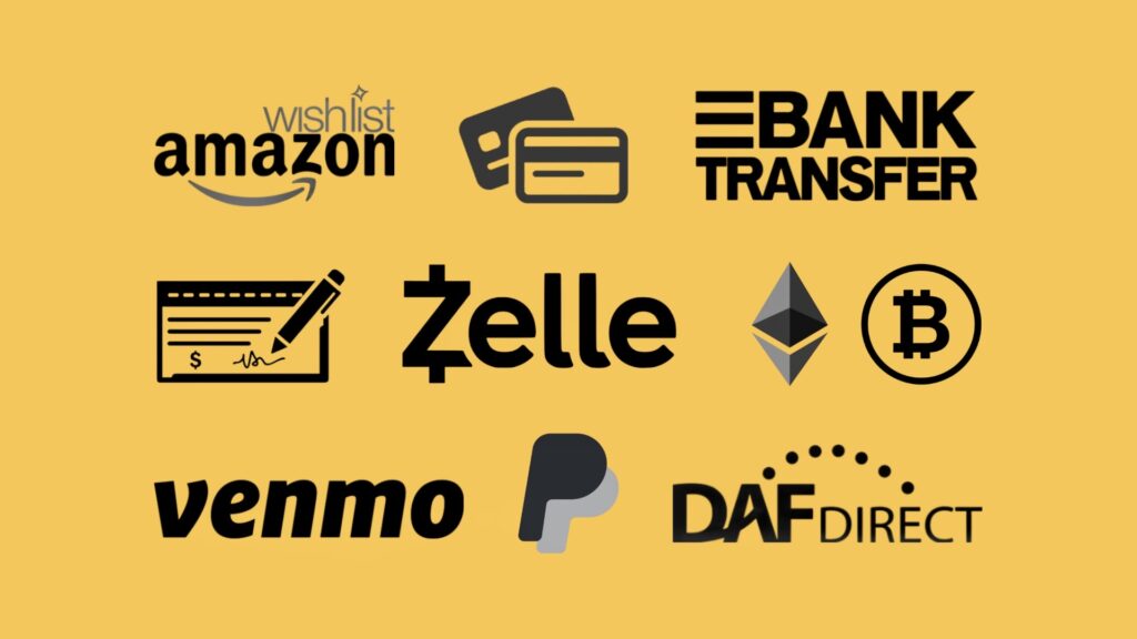 Donation options