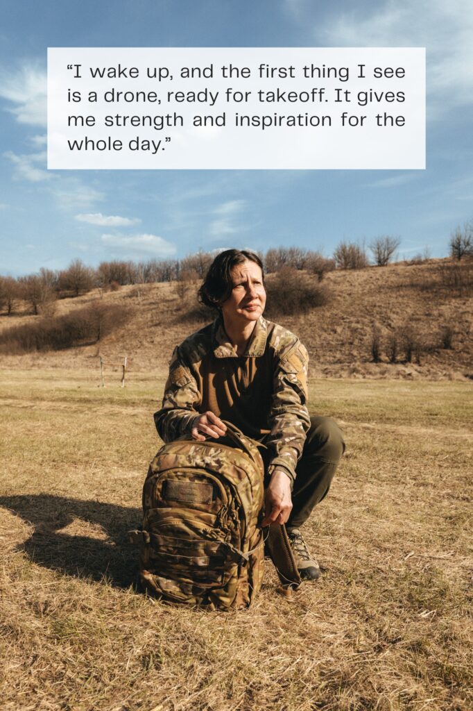 Drone ready to takeoff, Dignitas Ukraine